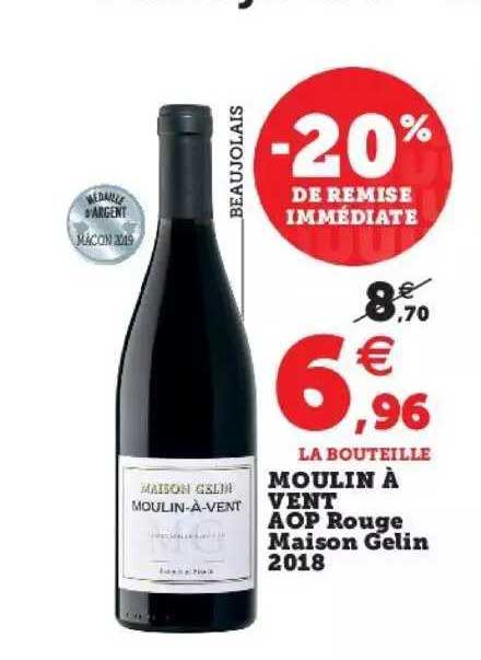 moulin à vent aop rouge maison gelin 2018