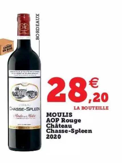 moulis aop rouge château chasse-spleen 2020