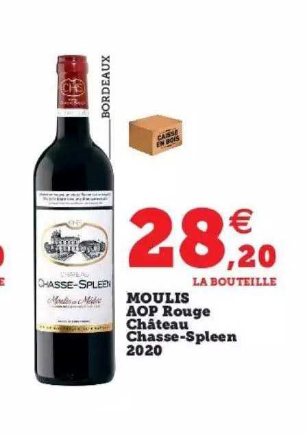 moulis aop rouge château chasse-spleen 2020