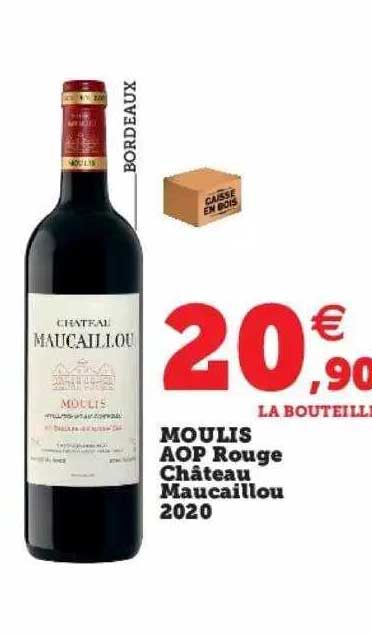 moulis aop rouge château maucaillou 2020