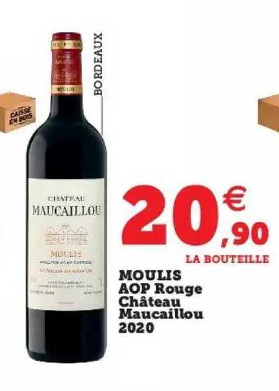 moulis aop rouge château maucaillou 2020