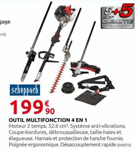 Outil Multifonction 4 En 1 Scheppach