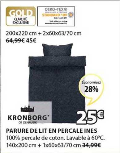 parure de lit en percale ines kronborg