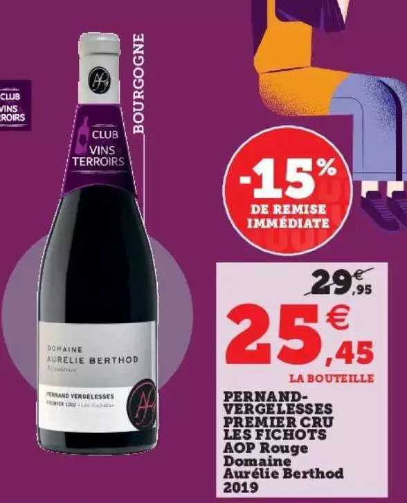 pernand-vergelesses premier cru les fichots aop rouge domaine aurélie berthod 2019