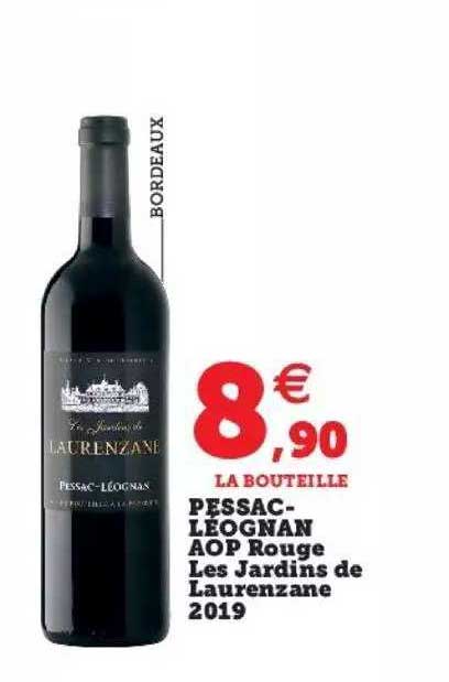 pessac-léognan aop rouge les jardins de laurenzane 2019
