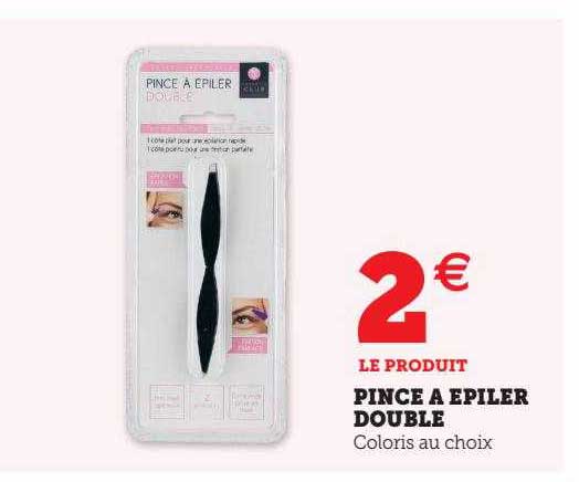 pince à épiler double