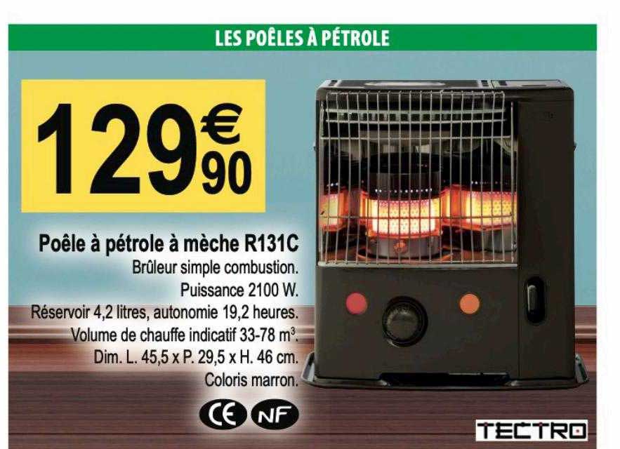 Promo Poêle à Pétrole à Mèche R131c Tectro chez Tridôme iCatalogue.fr — free download