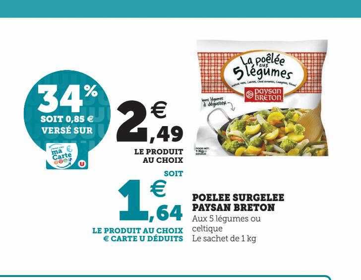 poêlée surgelée paysan breton