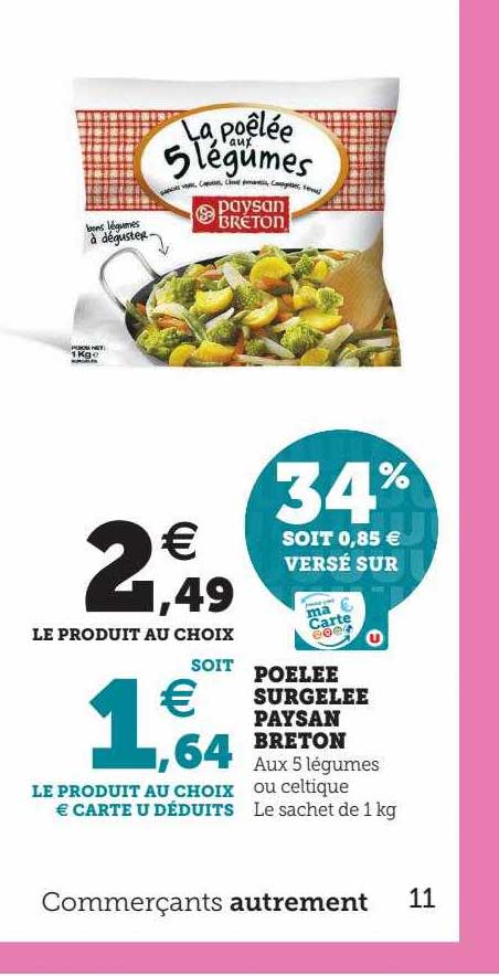 poêlée surgelée paysan breton