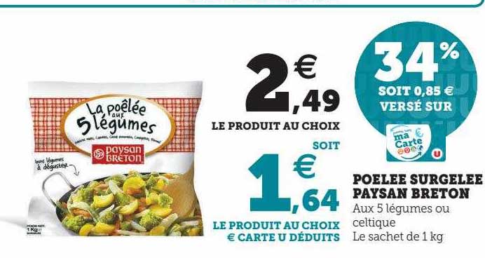 poêlée surgelée paysan breton