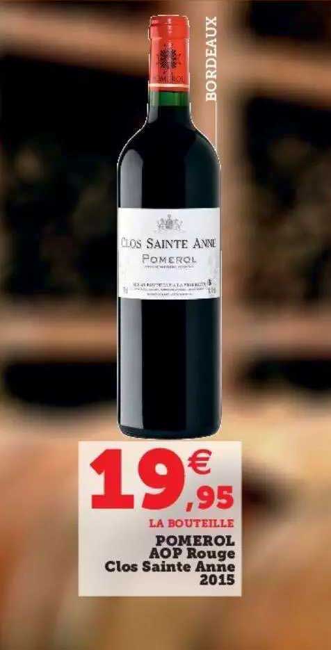 pomerol aop rouge clos sainte anne 2015