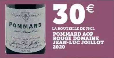 pommard aop rouge domaine jean-luc joillot 2020
