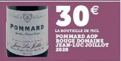 pommard aop rouge domaine jean-luc joillot 2020