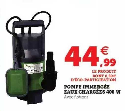 pompe immergée eaux chargées 400 w