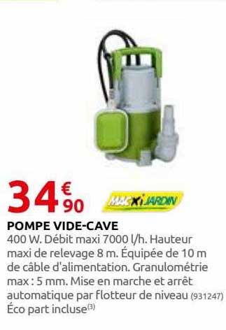 pompe vide-cave macxi jardin