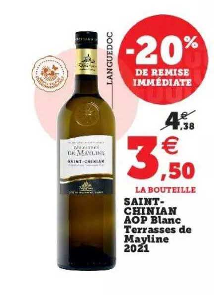 saint-chinian aop blanc terrasses de mayline 2021
