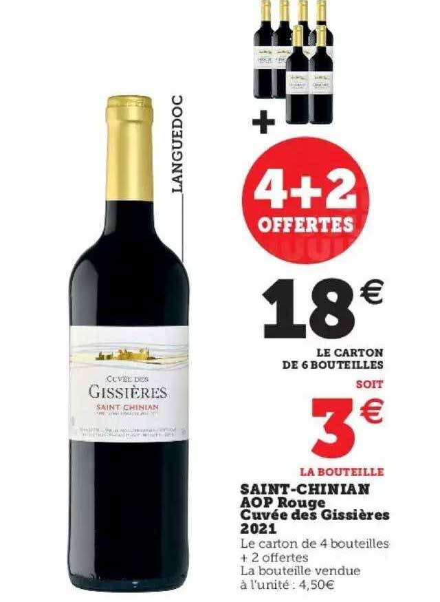 saint-chinian aop rouge cuvée des gissières 2021