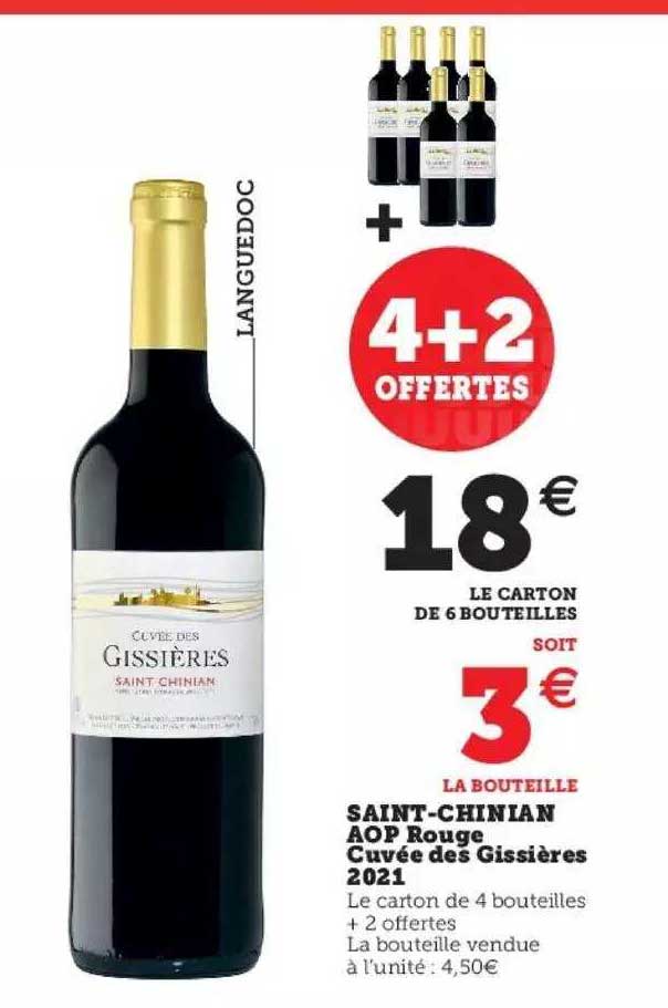 saint-chinian aop rouge cuvée des gissières 2021