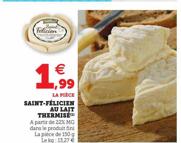 saint-félicien au lait thermisé