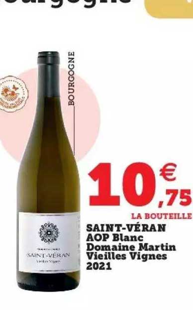 saint-véran aop blanc domaine martin vieilles vignes 2021