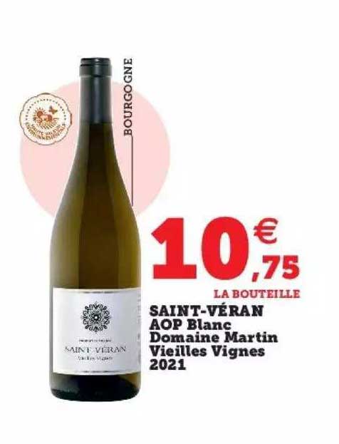 saint-véran aop blanc domaine martin vieilles vignes 2021