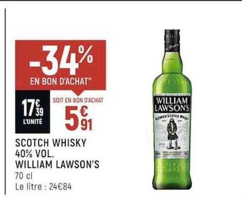 scotch whisky 40% vol. william lawson's