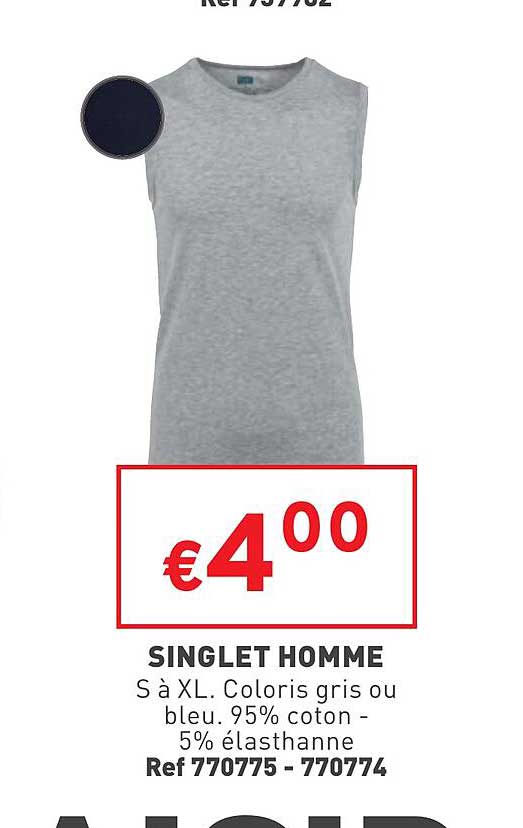 singlet homme