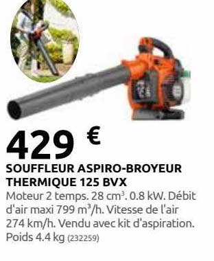 souffleur aspiro-broyeur thermique 125 bvx