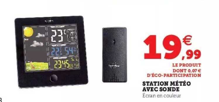 station météo avec sonde