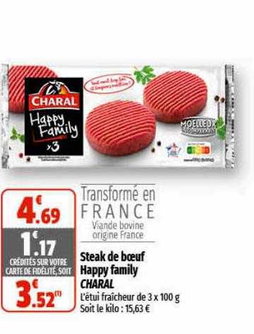 Steak De Boeuf Happy Family Charal