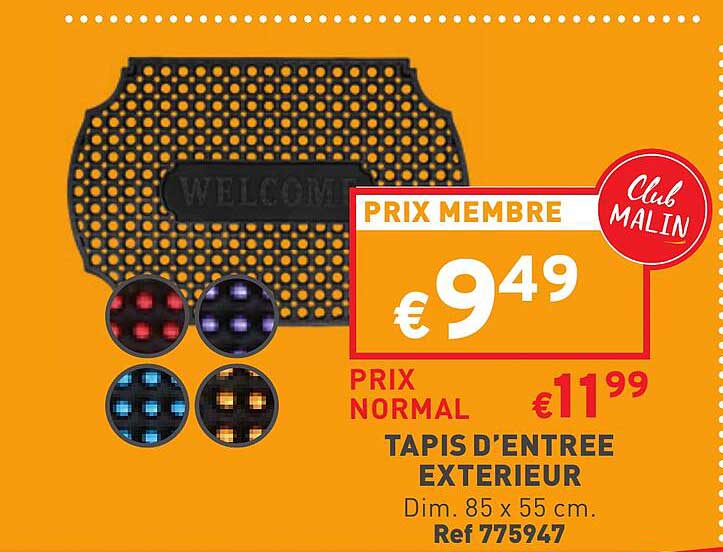 tapis d'entrée extérieur