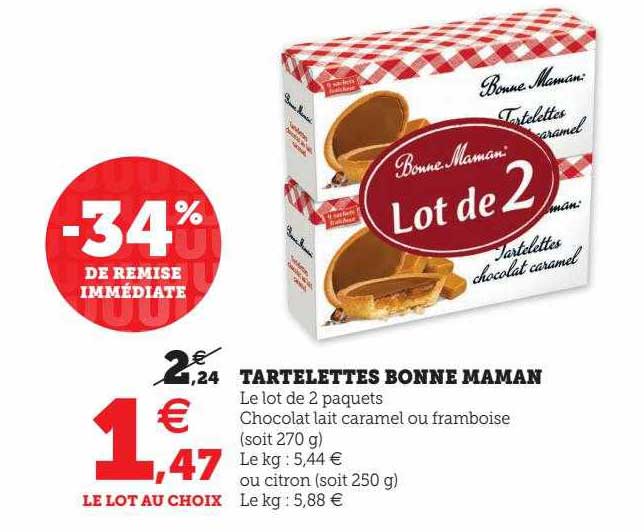 tartelettes bonne maman