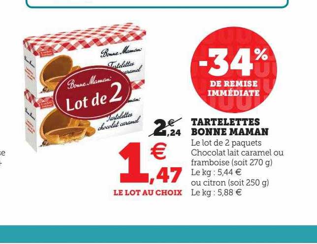 tartelettes bonne maman