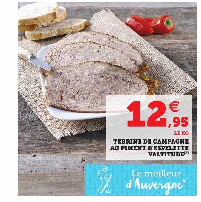 Terrine De Campagne Au Piment D'espelette Valtitude