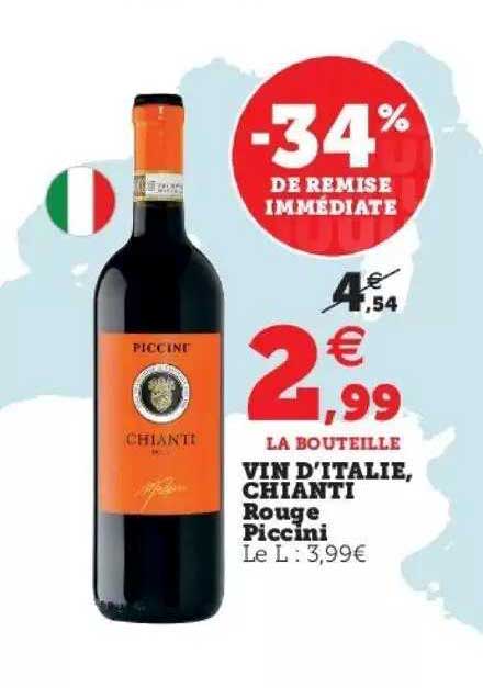 vin d'italie, chianti rouge piccini