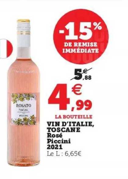 vin d'italie, toscane rosé piccini 2021