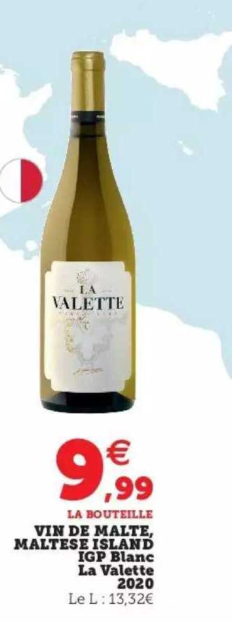 vin de malte, maltese island igp blanc la valette 2020