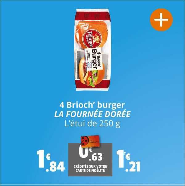 4 brioch' burger la fournée dorée