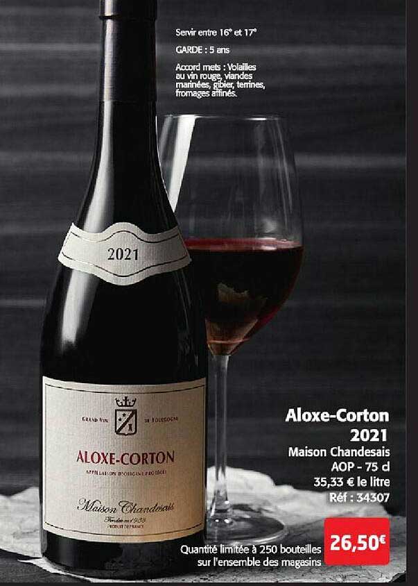 aloxe-corton 2021 maison chandesais aop