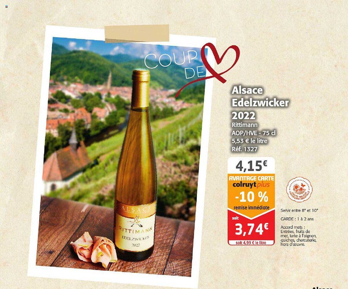 alsace edelzwicker 2022 rittimann aop-hve