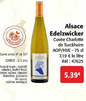 alsace edelzwicker cuvée charlotte de turckheim