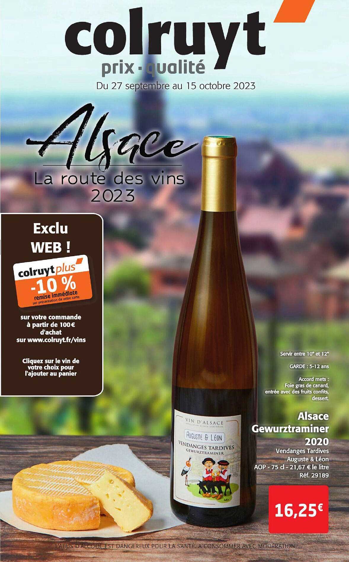 alsace gewurztraminer 2020 vendanges tardive auguste & léon aop
