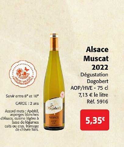 alsace muscat 2022 dégustation aop-hve