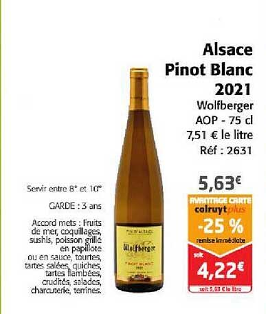 alsace pinot blanc 2021 wolfberger