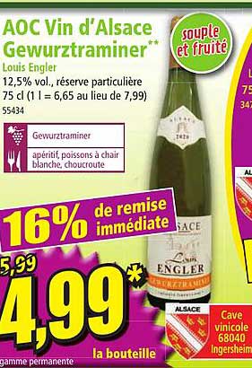 aoc vin d'alsace gewurztraminer louis engler
