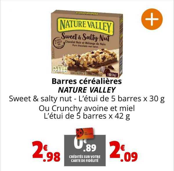 Barres Céréalières Nature Valley