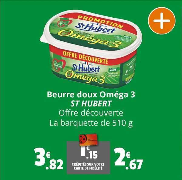 beurre doux oméga 3 st hubert