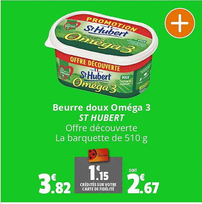 beurre doux oméga 3 st hubert