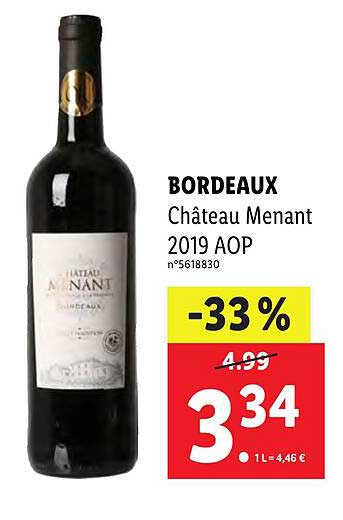 Bordeaux Château Menant 2019 Aop