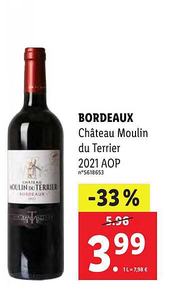 bordeaux château moulin du terrier 2021 aop